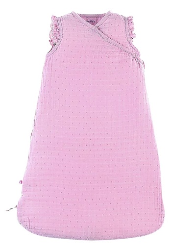 [28617001] Noukie's Sac de couchage d'été Bio tétra 70 cm rose clair