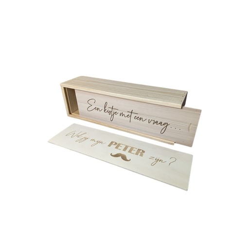 [28718301] Dotti Coffret vin "Een kistje met een vraag" / "Wil jij mijn peter zijn?" NL