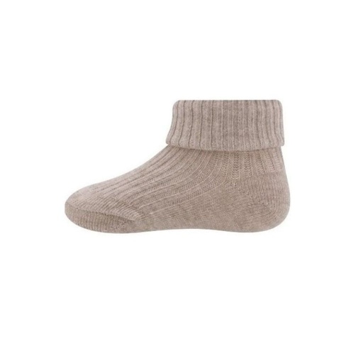 [29152901] Ewers Paire de chaussettes Rib Newborn ONESIZE beige foncé