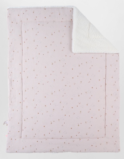 [29261301] Noukie's Couverture pour berceau ou parc Doves of Happiness rose