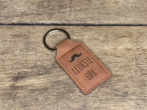[29717001] Dotti Sleutelhanger "Leukste Opa" bruin