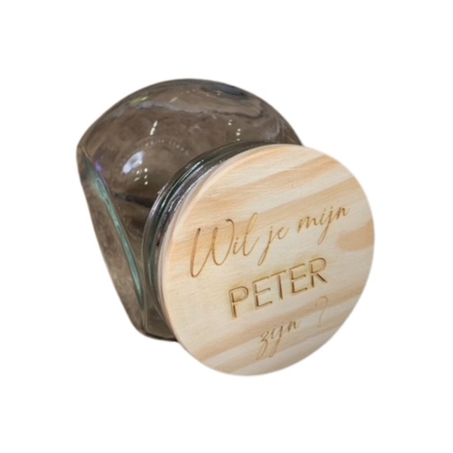 [29717601] Dotti Pot de bonbons "Wil je mijn peter zijn?"