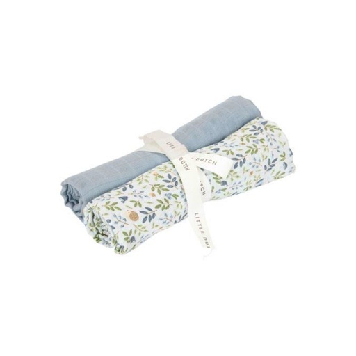 [29787701] Little Dutch Essuie tetra Denim Blue & Forest Adventure