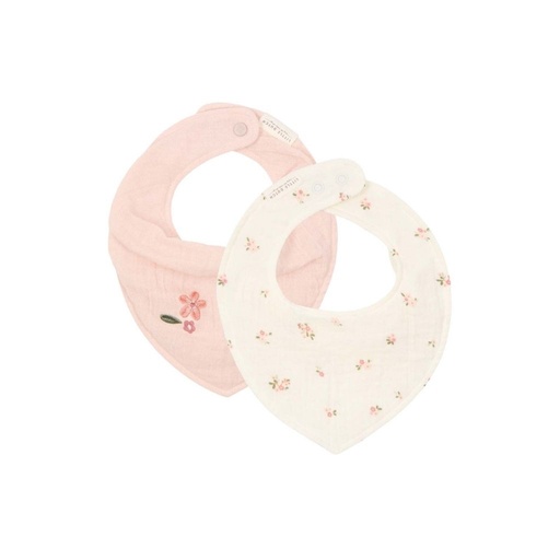 [29790401] Little Dutch Bavoir bandana Fairy Blossom rose - 2 pièces