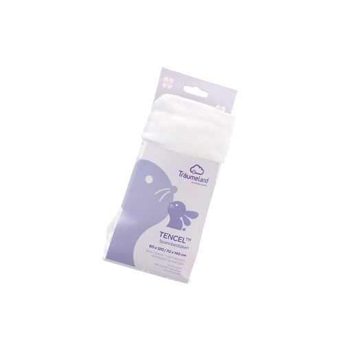 [29874801] Träumeland Drap-housse Tencel™ blanc Lg 60 x L 120 cm