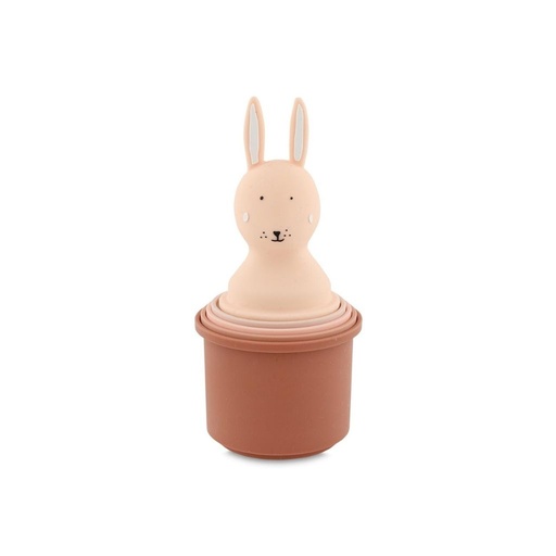 [29723101] Trixie Jouet de bain Gobelets empilables Mrs. Rabbit - 5 pièces
