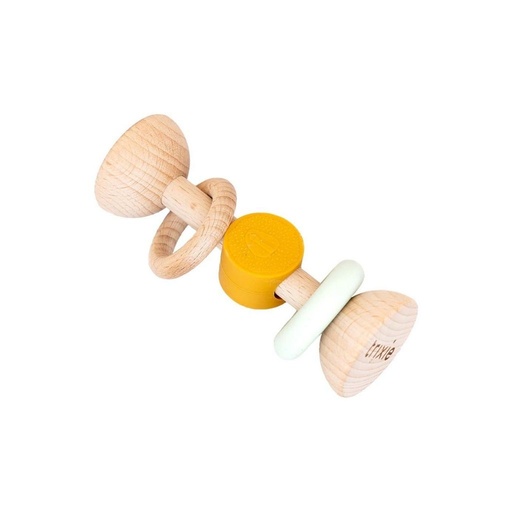 [29723901] Trixie Hochet en bois et en silicone Mr. Lion