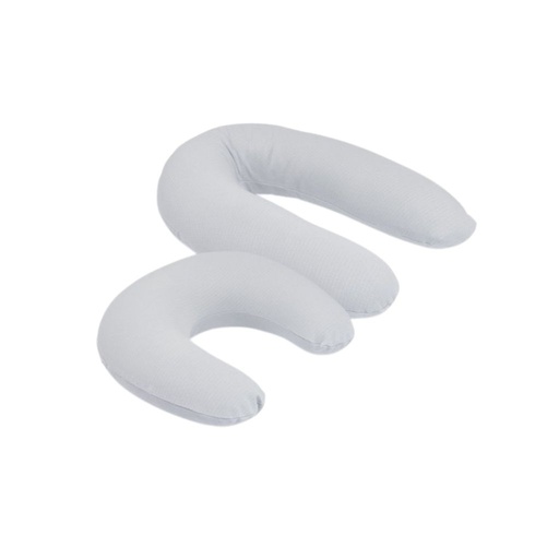 [30047001] doomoo Coussin d'allaitement 2-en-1 Twisty Pearls Grey