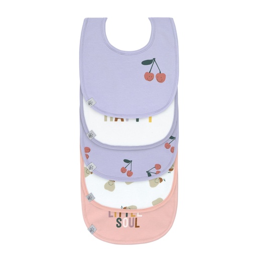 [30163501] Lässig Bavoir Happy Fruits Cherry - 5 pièces