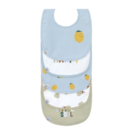 [30163601] Lässig Bavoir Happy Fruits Lemon - 5 pièces