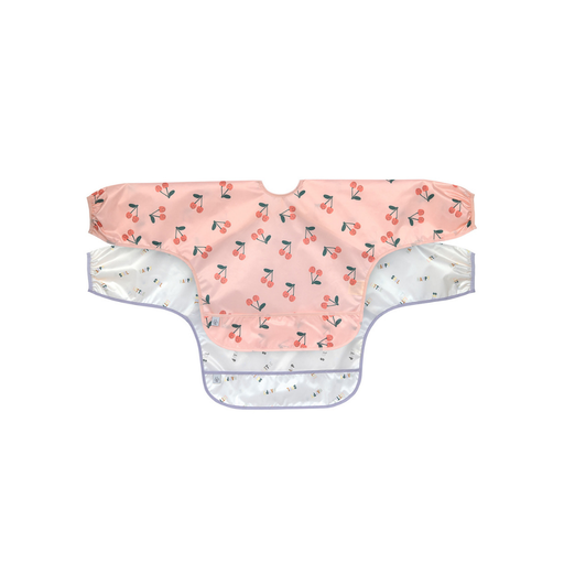 [30164101] Lässig Bavoir à manches Happy Fruits Cherry Multi - 2 pièces