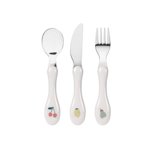 [30166501] Lässig Fourchette, cuillère et couteau Happy Fruits
