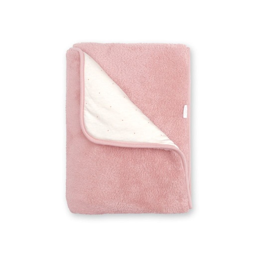 [30428001] Bemini Couverture pour berceau ou parc Jersey Vintage Pink Lg 75 x L 100 cm