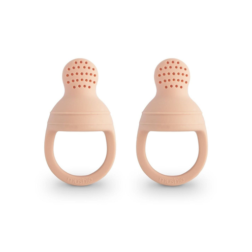 [30519801] Mushie Tétine grignoteuse Fresh Food Feeder Blush - 2 pièces