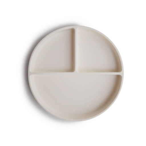 [30519901] Mushie Assiette en silicone Ivory 