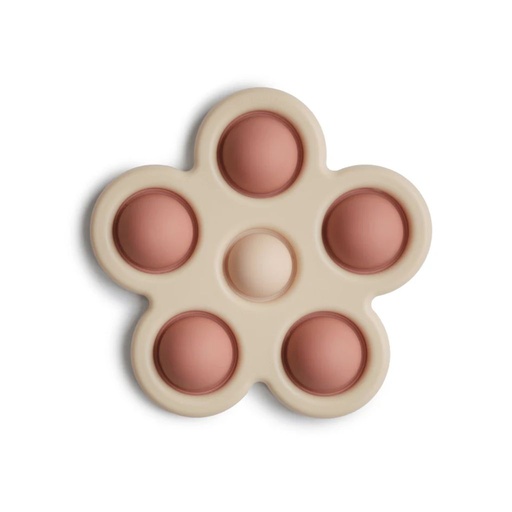 [30520201] Mushie Activiteitenspeeltje bloemetje Press Toy