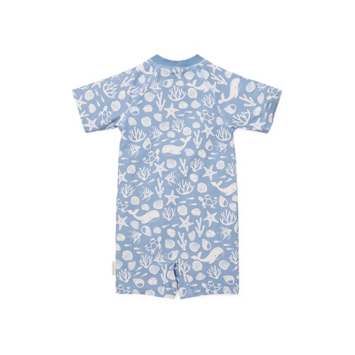 Little Dutch Zwempak korte mouwen Sea Life Ocean Blue