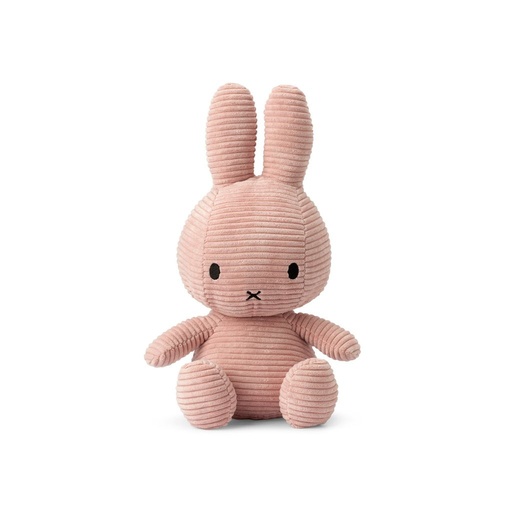 [30700601] Bon Ton Toys Peluche en velours côtelé Miffy Pink 33 cm