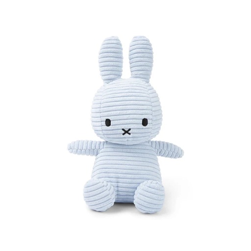 [30700701] Bon Ton Toys Knuffel Ribfluweel Nijntje Ice Blue 23 cm
