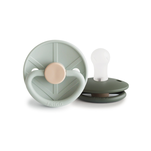 [30712901] FRIGG Fopspeen + 0 maanden Little Viking silicone Sage/Olive - 2 stuks