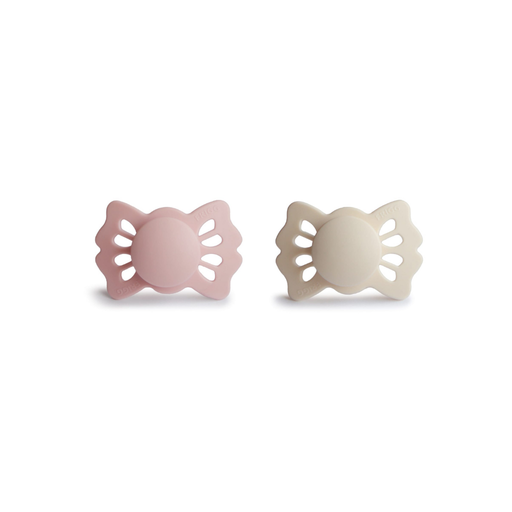[30714701] FRIGG Fopspeen + 0 maanden Lucky silicone Cream/Blush - 2 stuks