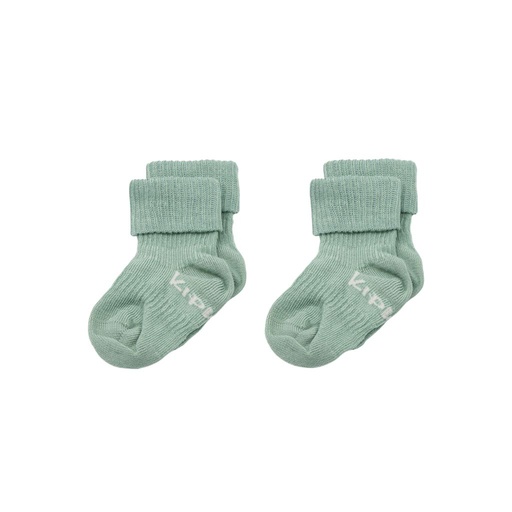 [30920701] KipKep Blijf-Sokken Pale Green 0 tot 6 maanden - 2 stuks