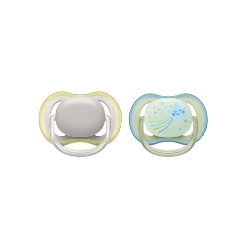 [30916701] Philips AVENT Sucette + 0 mois Ultra Air Combi Night/Day - 2 pièces