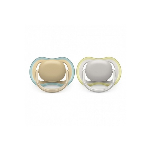 [30918101] Philips AVENT Fopspeen + 0 maanden Ultra Air groen/grijs - 2 stuks