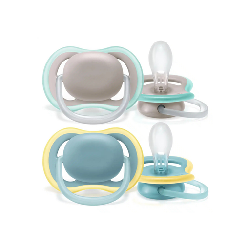 [30986401] Philips AVENT Sucette + 18 mois Ultra Air gris/bleu clair - 2 pièces