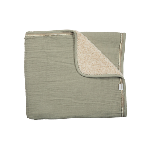 [31174401] Pericles Deken voor wieg of park Avocado groen/Cream B 75 x L 100 cm