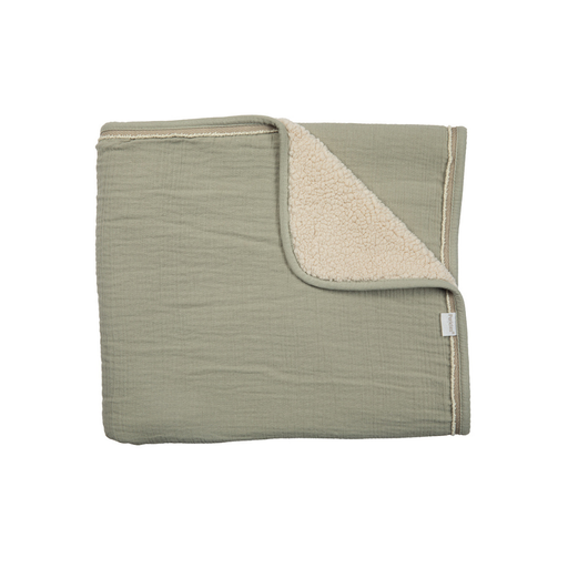[31174701] Pericles Couverture pour lit Avocado vert/Cream Lg 100 x L 150 cm