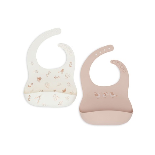 [31168001] Jollein Bavoir Lovely Birds - 2 pièces