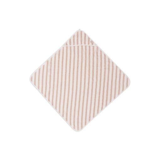[31169501] Jollein Cape de bain Stripe Terry Wildrose Lg 75 x L 75 cm