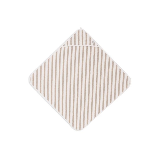 [31169601] Jollein Cape de bain Stripe Terry Olive Green Lg 75 x L 75 cm