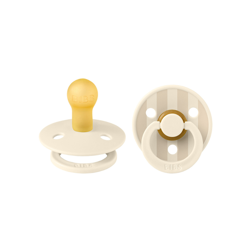 [31215001] Bibs Sucette + 0 mois STUDIO Pack Pin Ivory Vanilla Mix - 2 pièces