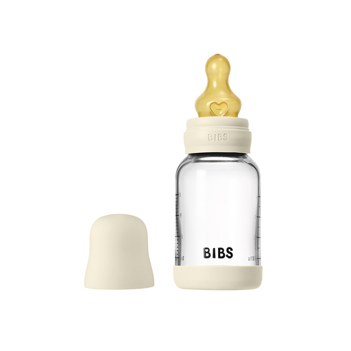 [31215701] Bibs Glazen zuigfles Standaard Volledige Set Ivory 120 ml