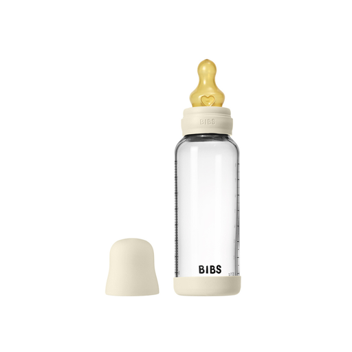 [31215801] Bibs Glazen zuigfles Standaard Volledige Set Ivory 240 ml