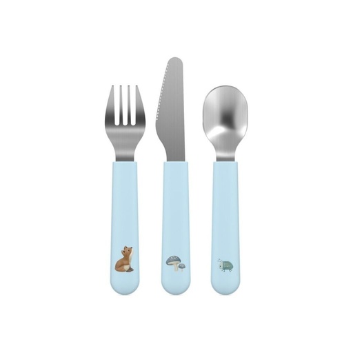 [31250201] Little Dutch Fourchette, cuillère et couteau Mepal Mio Forest Friends