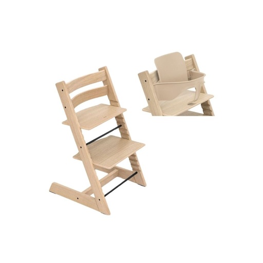 [31572501] Stokke® Chaise haute Tripp Trapp® + arceau Baby Set Naturel