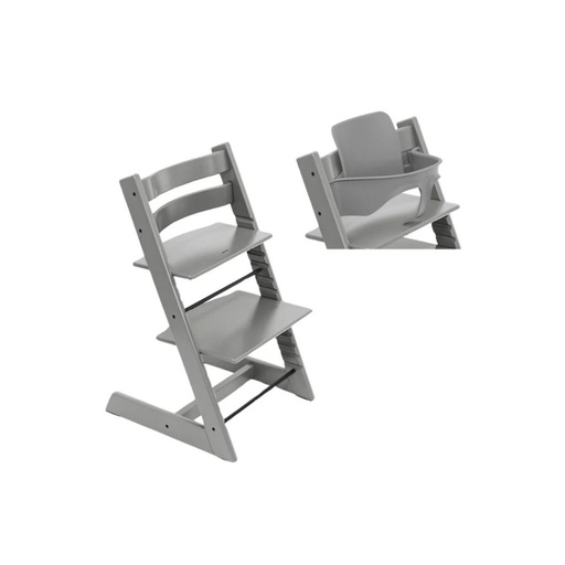 [31572801] Stokke® Chaise haute Tripp Trapp® + arceau Baby Set Storm Grey