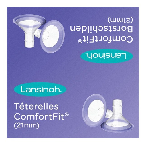 [12692601] Lansinoh Téterelle Comfort Fit 21 mm - 2 pièces