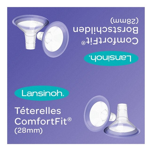 [12692701] Lansinoh Téterelle Comfort Fit 28 mm - 2 pièces