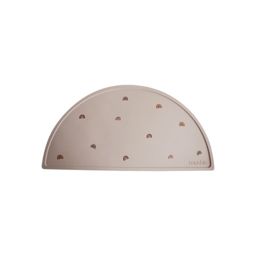 [12662901] Mushie Set de table Rainbow beige