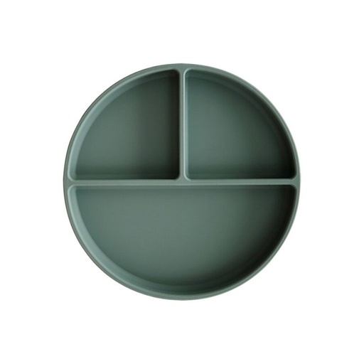 [12663301] Mushie Assiette en silicone Cambridge Blue