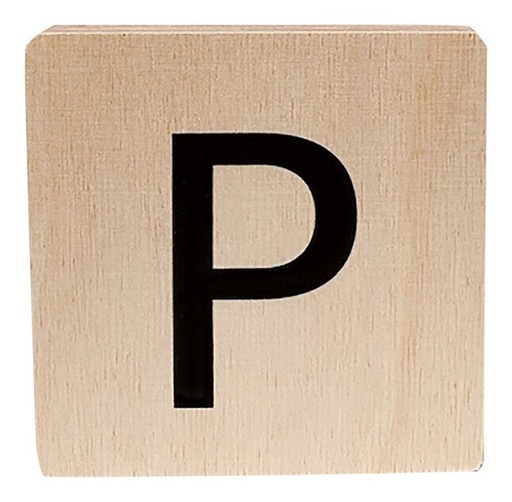 [12441201] Minimou Houten letter P