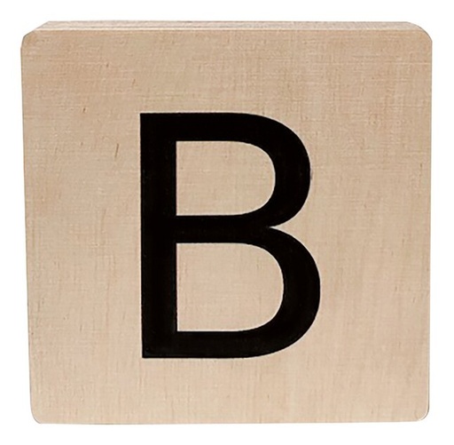 [12439601] Minimou Lettre en bois B