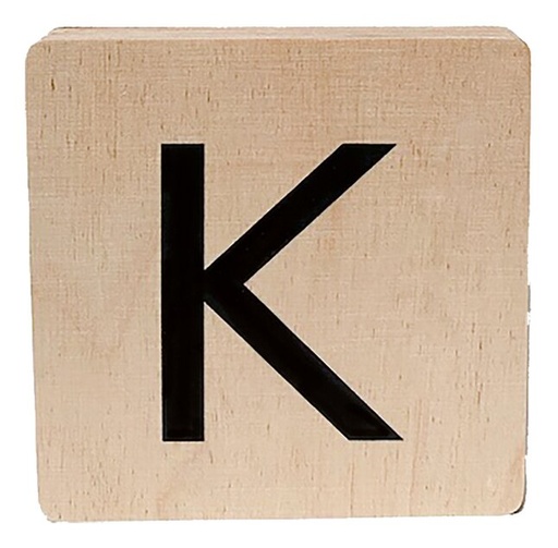 [12440601] Minimou Houten letter K