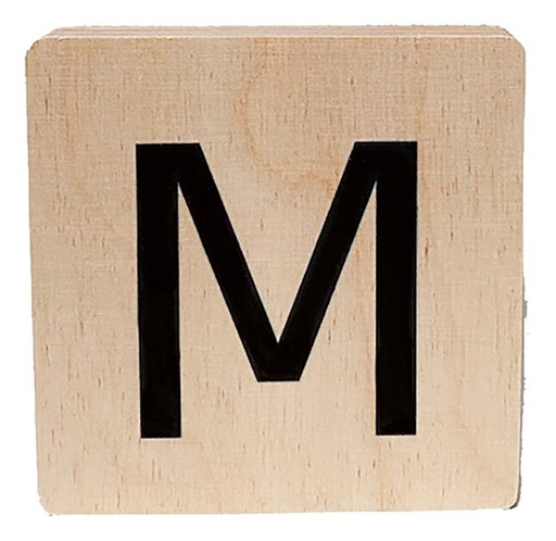 [12440801] Minimou Houten letter M