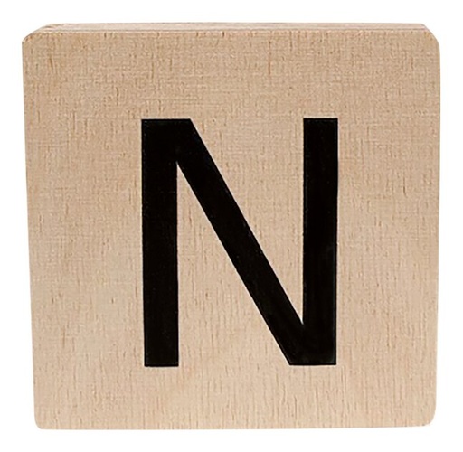 [12440901] Minimou Lettre en bois N