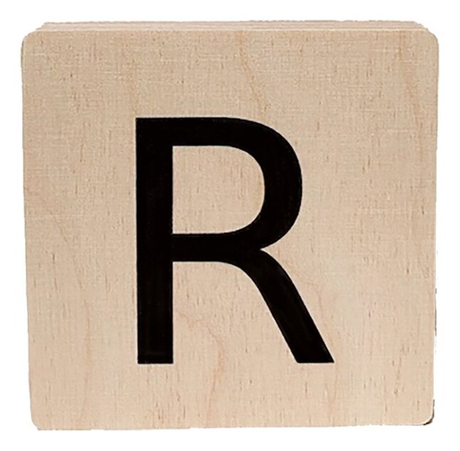 [12441401] Minimou Houten letter R